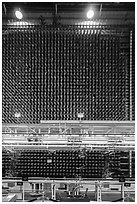 Core of plutonium nuclear reactor B, Hanford Unit, Manhattan Project National Historical Park. Washington ( black and white)