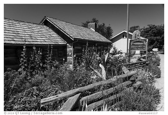 Historical Museum, Eastsound, Orcas Island. Washington (black and white)