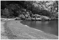 Watmough Beach, San Juan Islands National Monument, Lopez Island. Washington ( black and white)