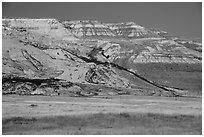 Bluffs, Ringold Unit, Hanford Reach National Monument. Washington ( black and white)