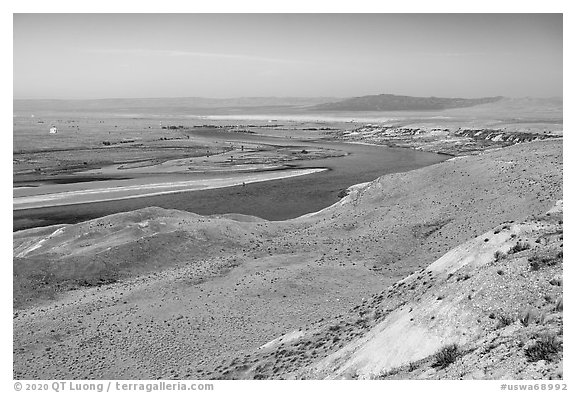 Columbia River and White Bluffs area, Hanford Reach National Monument. Washington