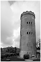 Yokahu Tower, El Yunque, Carribean National Forest. Puerto Rico (black and white)