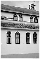 Side of a church, La Parguera. Puerto Rico ( black and white)