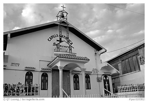 Front of a church, La Parguera. Puerto Rico