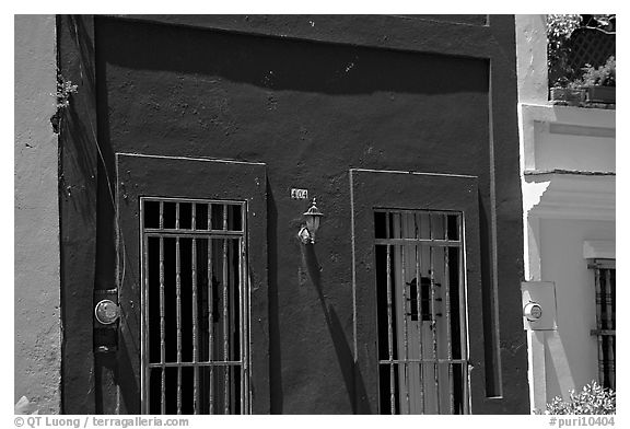 Doors and blue walls. San Juan, Puerto Rico