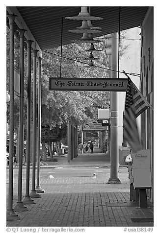 Gallery in front of the Selma Times Journal building. Selma, Alabama, USA