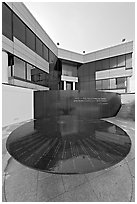 Civil Rights Memorial, Southern Poverty and Law Center. Montgomery, Alabama, USA (black and white)