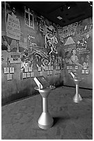 Exhibit inside the Civil Rights Memorial. Montgomery, Alabama, USA ( black and white)