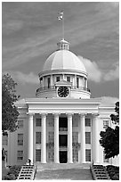 State Capitol built in 1851. Montgomery, Alabama, USA ( black and white)