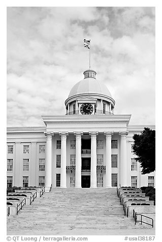 State Capitol and stairs. Montgomery, Alabama, USA