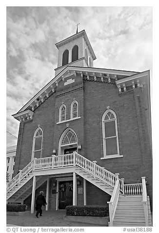 Dexter Avenue King Memorial Baptist Church. Montgomery, Alabama, USA (black and white)