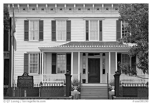 First White House of the Confederacy. Montgomery, Alabama, USA