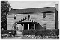 Wooden Building in Old Alabama Town. Montgomery, Alabama, USA ( black and white)