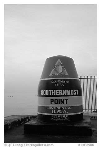 Southermost point in continental US. Key West, Florida, USA