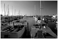 Harbor at sunset. Key West, Florida, USA ( black and white)