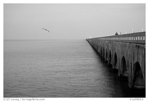 Old Seven-mile bridge. The Keys, Florida, USA