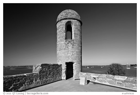 Bell Tower, Castillo de San Marcos National Monument. St Augustine, Florida, USA