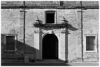 Fort Castillo de San Marcos. St Augustine, Florida, USA (black and white)