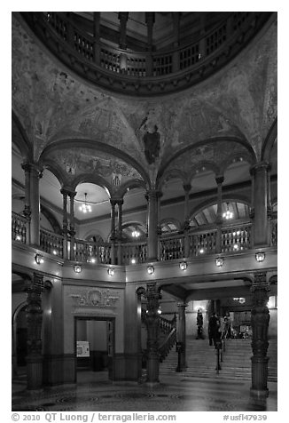 Lobby and rotunda, Flagler College. St Augustine, Florida, USA