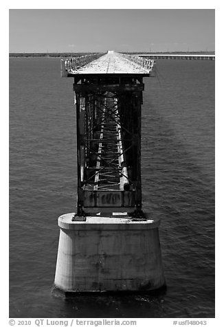 Old bridge in Bahia Honda Channel. The Keys, Florida, USA