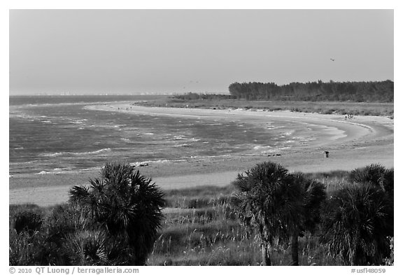 Beach at sunset, Fort De Soto Park. Florida, USA