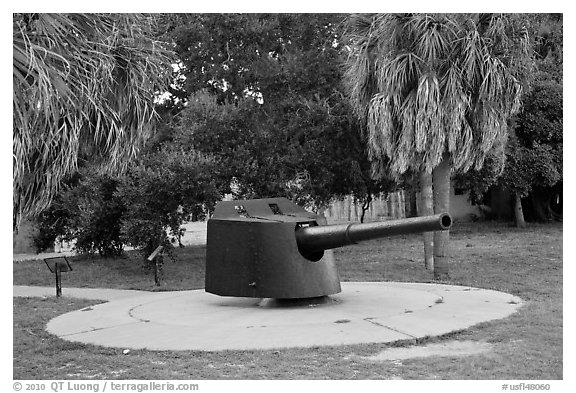 Artillery turret, Fort De Soto Park. Florida, USA
