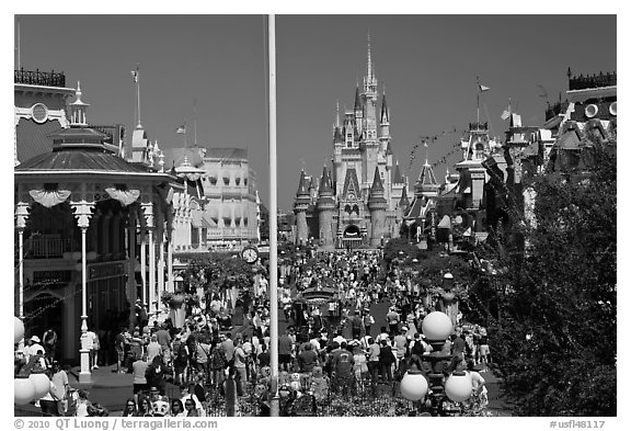 Gateway to Fantasyland and Main Street, Magic Kingdom. Orlando, Florida, USA