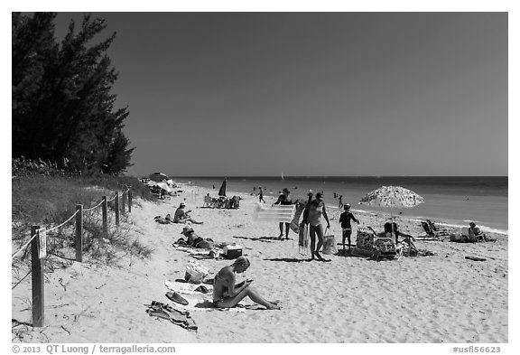 Captiva Beach, Captiva Island. Florida, USA (black and white)