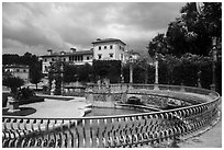 Villa Vizcaya, Coconut Grove, Miami. Florida, USA ( black and white)