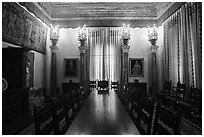 Room, Vizcaya Museum, Coconut Grove, Miami. Florida, USA ( black and white)