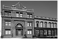 King Cotton's Palace. Savannah, Georgia, USA ( black and white)