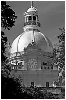 Dome of City Hall. Savannah, Georgia, USA ( black and white)