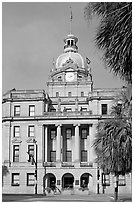 Savannah City Hall. Savannah, Georgia, USA (black and white)