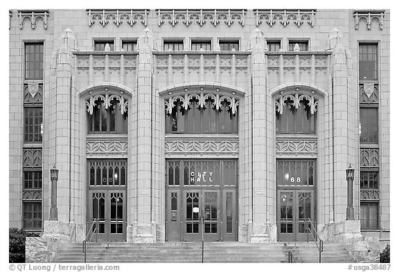 Art deco entrance of City Hall. Atlanta, Georgia, USA