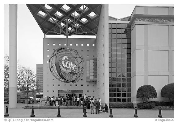 World of Coca-Cola (R). Atlanta, Georgia, USA (black and white)