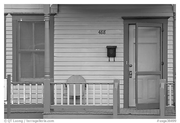 Porch of Sweet Auburn house, Martin Luther King National Historical Site. Atlanta, Georgia, USA