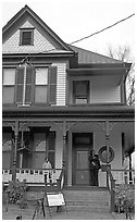 Birth Home of Dr. Martin Luther King, Jr, Martin Luther King National Historical Site. Atlanta, Georgia, USA (black and white)