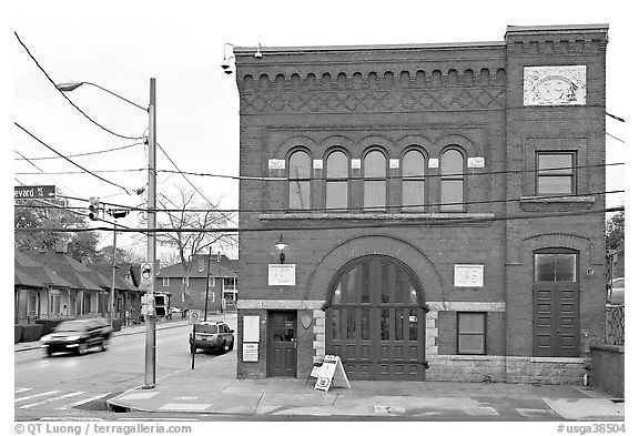 Firestation No 6, Martin Luther King National Historical Site. Atlanta, Georgia, USA (black and white)