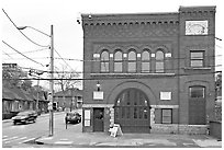 Firestation No 6, Martin Luther King National Historical Site. Atlanta, Georgia, USA (black and white)