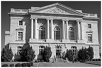 Federal building and courhouse in neo-classical style. Georgia, USA ( black and white)