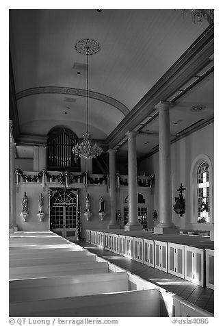 Interior of the church Saint-Martin-de-Tours, Saint Martinville. Louisiana, USA