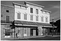Corner historic drugstore and medical center. Vicksburg, Mississippi, USA (black and white)