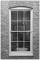 Coca Cola memorabilia seen from window. Vicksburg, Mississippi, USA ( black and white)