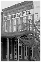 Biedenharn Candy building, where Coca-Cola was first bottled. Vicksburg, Mississippi, USA ( black and white)