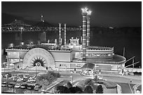 Ameristar casino by night. Vicksburg, Mississippi, USA ( black and white)