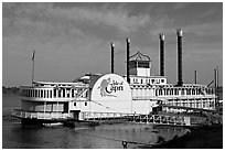 Isle of Capri Casino Riverboat. Natchez, Mississippi, USA (black and white)