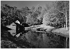 Mabry Mill, Blue Ridge Parkway. Virginia, USA (black and white)