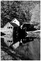 Mabry Mill, Blue Ridge Parkway. Virginia, USA (black and white)