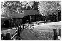 Mabry Mill, Blue Ridge Parkway. Virginia, USA (black and white)