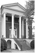 Robert Mills House. Columbia, South Carolina, USA (black and white)